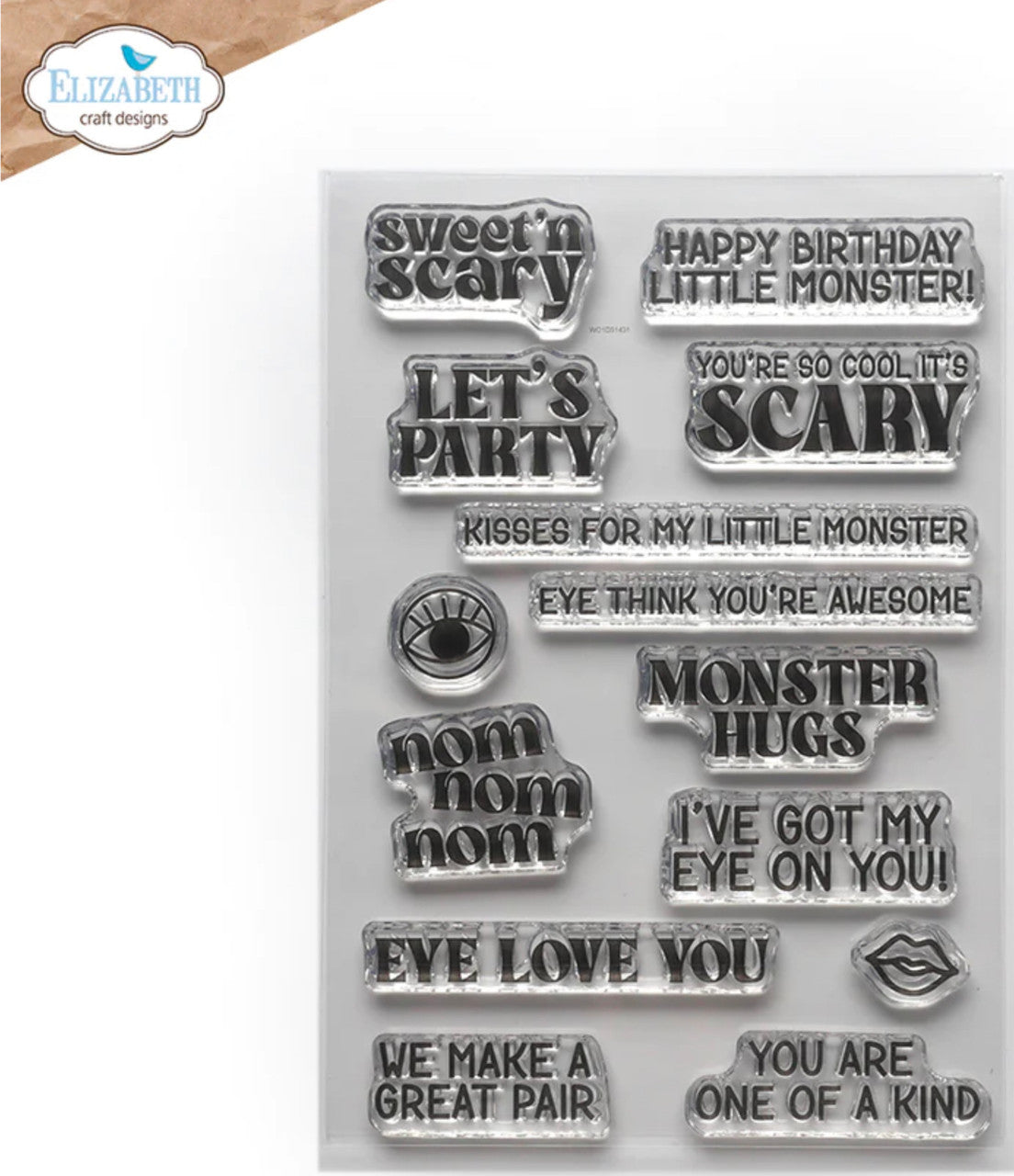 Elizabeth Craft Designs Monster Hugs Stamp Set